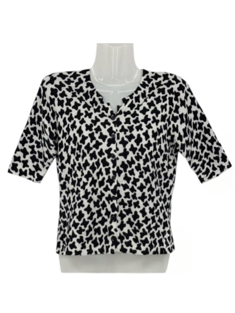 Anthropologie Cropped Short Sleeve Cardigan by Leah Reena Goren